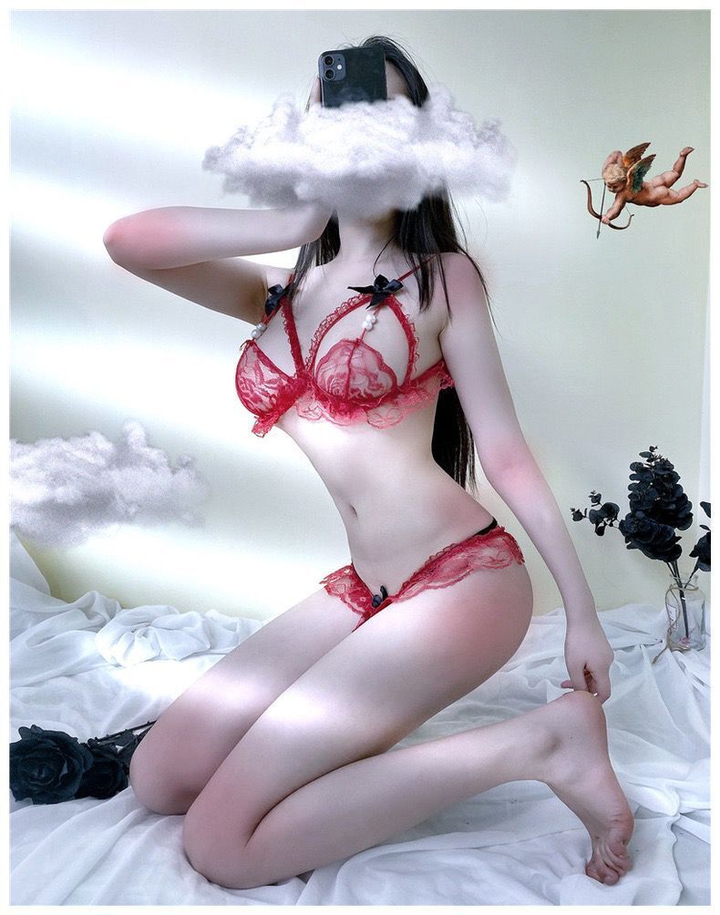 Sexy Lingerie Women's Bikini Three-Piece Pearl Thong Bra Passion Set - Seldom Seen Styles