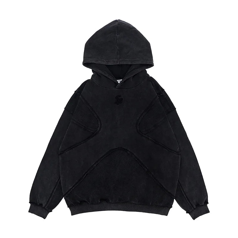 Vintage Washed Deconstructed Forgiveness Hoodie - Seldom Seen Styles
