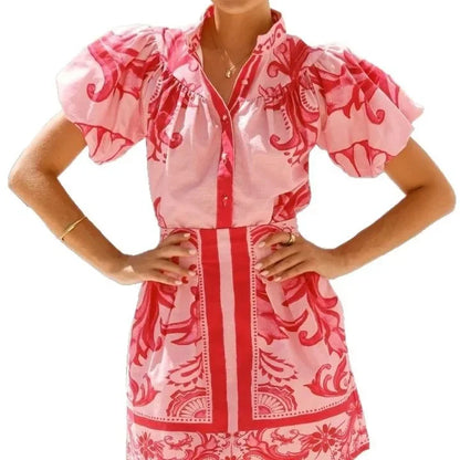 Robe deux pièces Kelsey à imprimé floral en lin