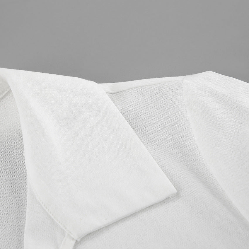 Siren Tie-Up Top - White - Seldom Seen Styles