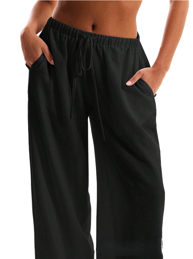 Solara Linen Drawstring Trousers - Seldom Seen Styles