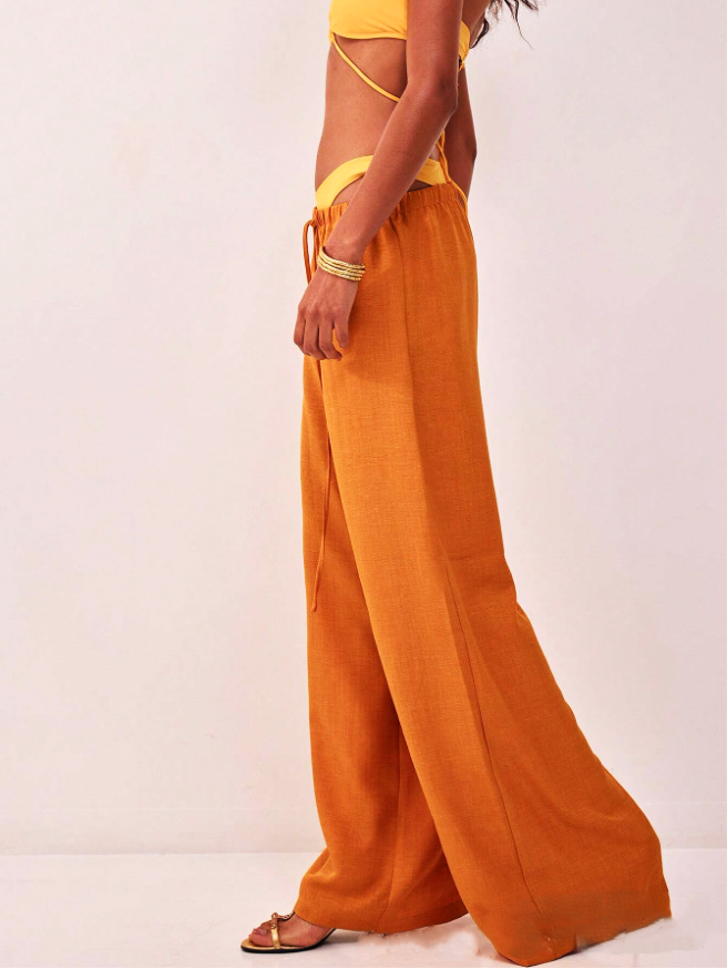 Solara Linen Drawstring Trousers - Seldom Seen Styles