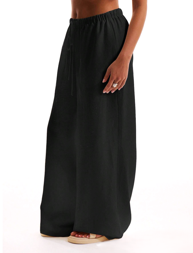 Solara Linen Drawstring Trousers - Seldom Seen Styles