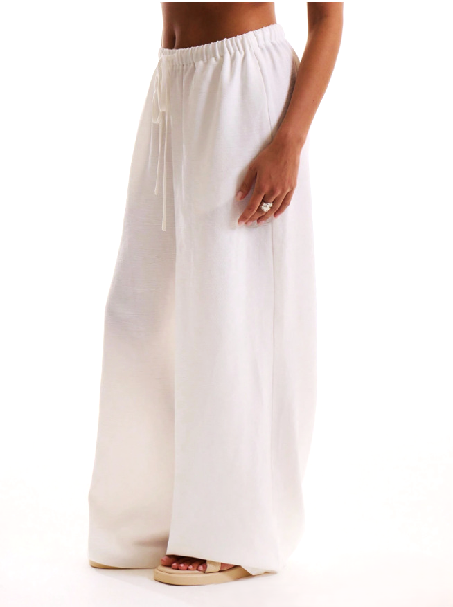 Solara Linen Drawstring Trousers - Seldom Seen Styles