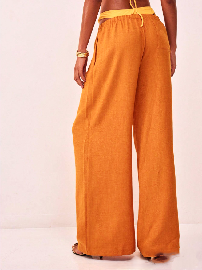 Solara Linen Drawstring Trousers - Seldom Seen Styles