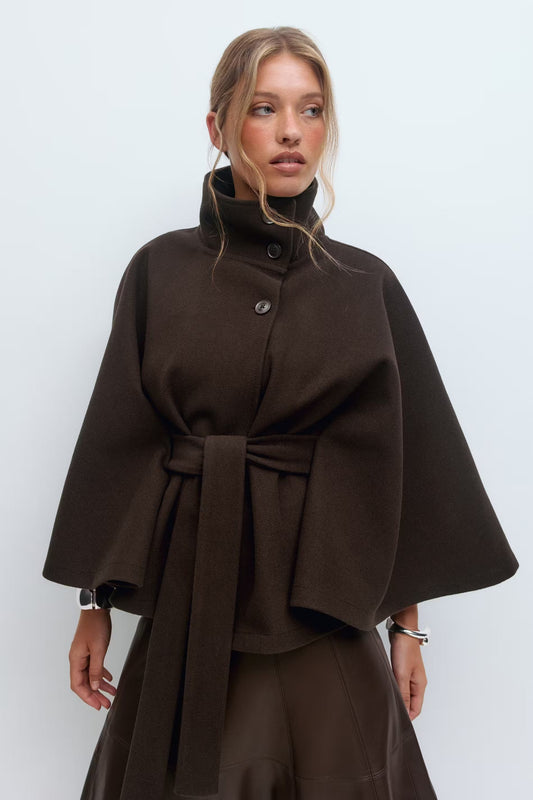 Solenne Cape Coat - Seldom Seen Styles
