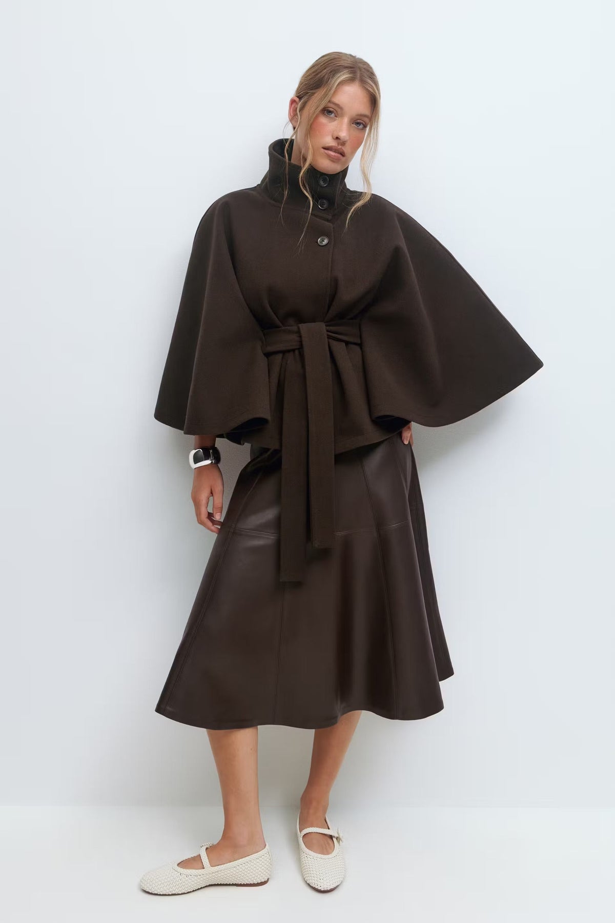 Solenne Cape Coat - Seldom Seen Styles