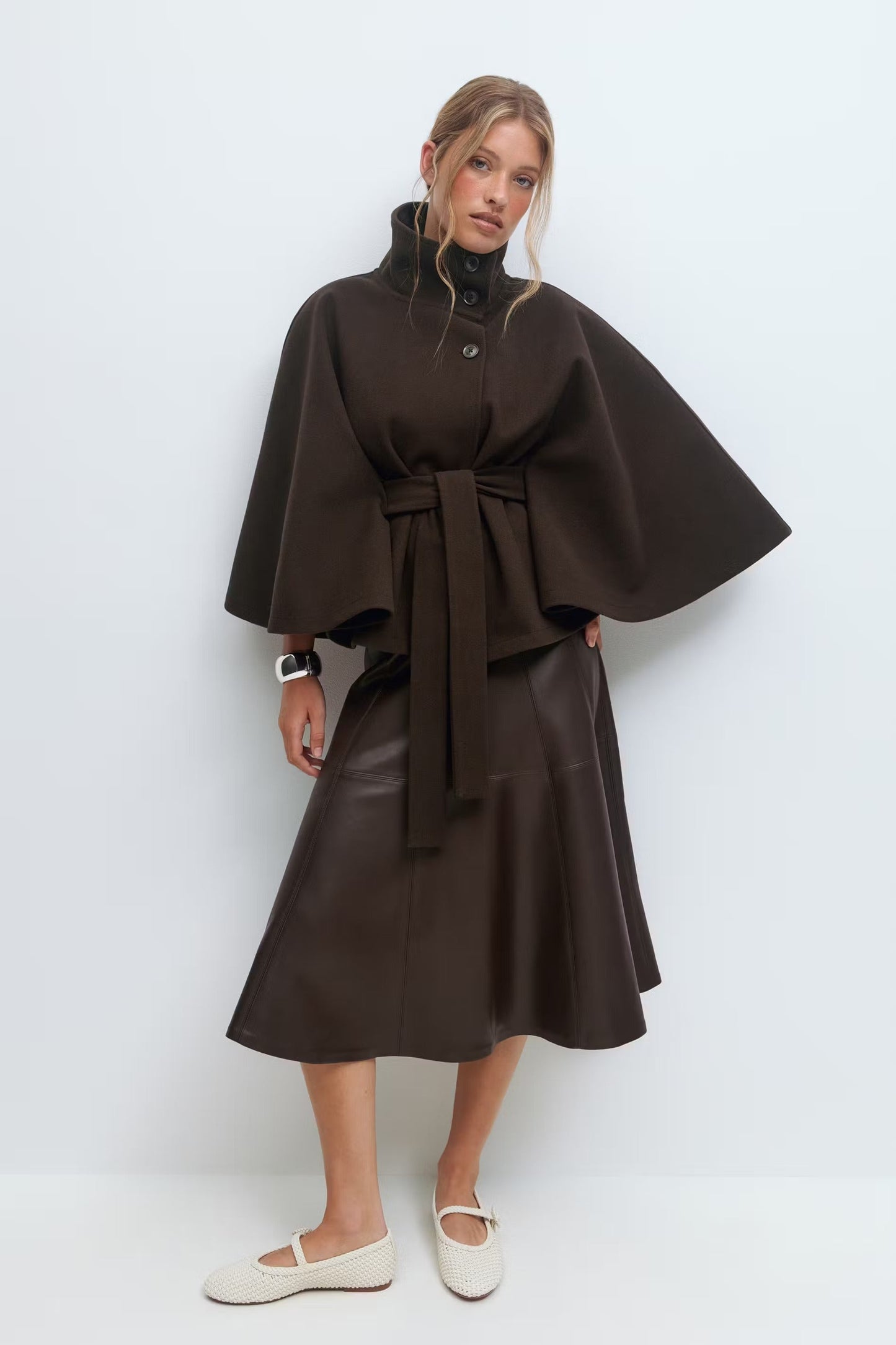 Solenne Cape Coat