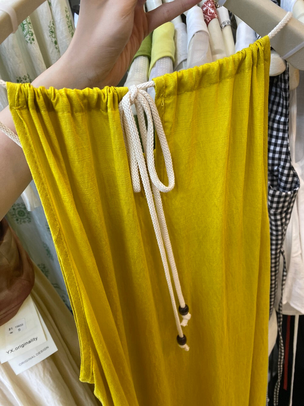 Solid Color Sleeveless Halter Neck Maxi Dress Drawstring Tie Flowy Summer Beach Dress with Pockets - Seldom Seen Styles