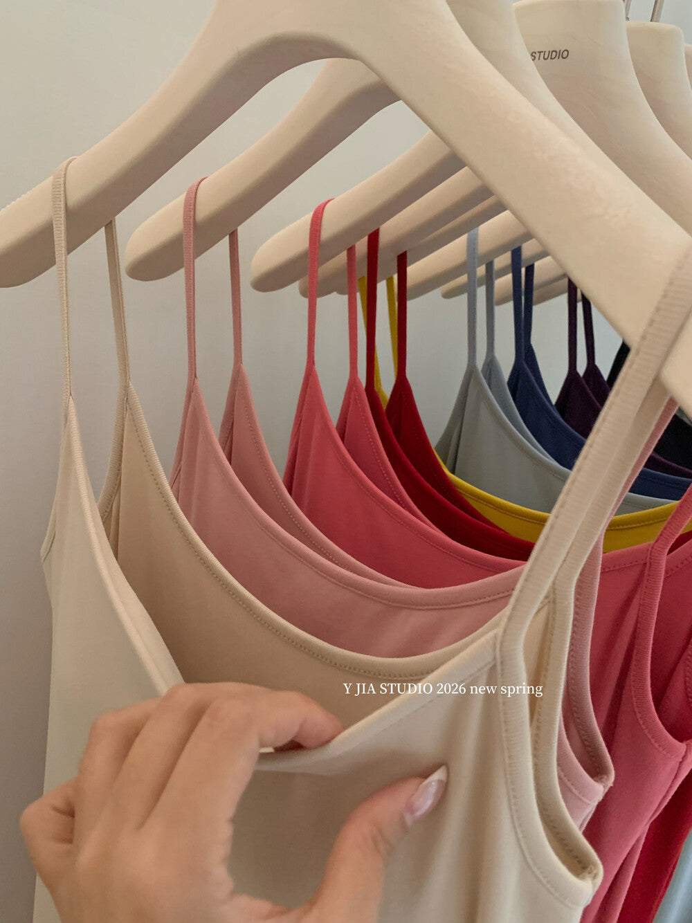 Solid Color Spaghetti Strap Maxi Dress with Built-in Non-Removable Bra Pad Dopamine Color Slim Fit Sleeveless Summer Dress - Seldom Seen Styles