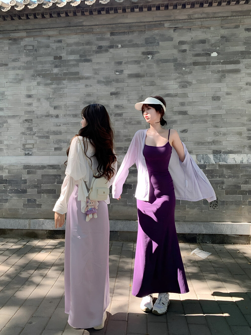 Solid Color Spaghetti Strap Maxi Dress with Built-in Non-Removable Bra Pad Dopamine Color Slim Fit Sleeveless Summer Dress - Seldom Seen Styles