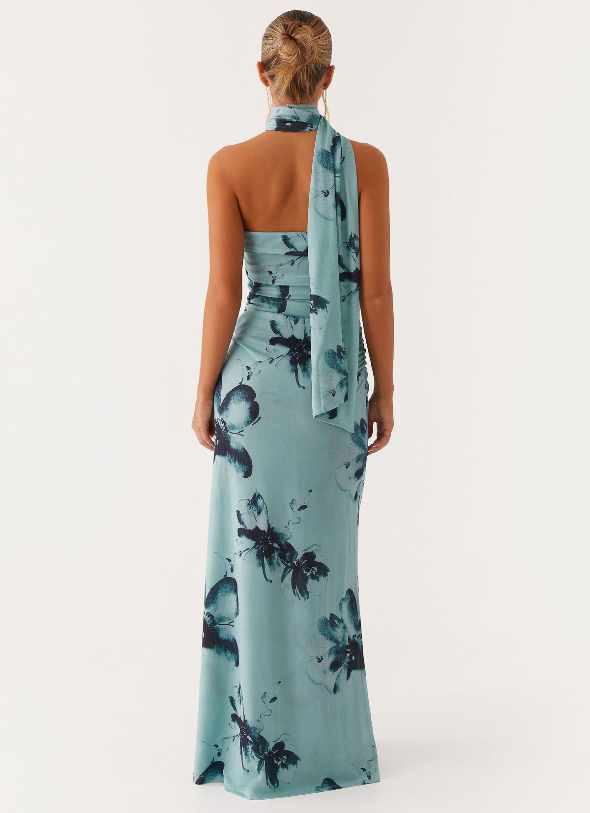 Songbird Maxi Dress - Blue Black Floral - Seldom Seen Styles
