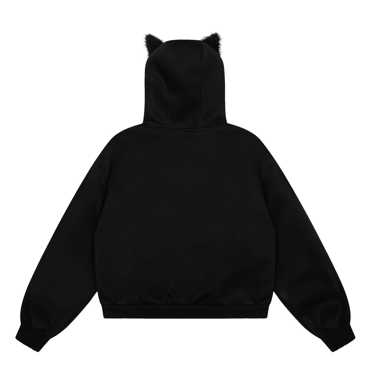 Stitched Rivet Doberman Zip-Up Hoodie - Seldom Seen Styles