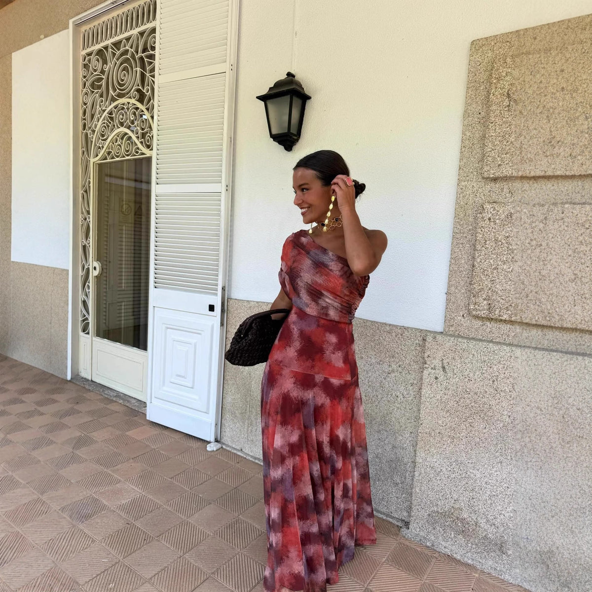 Summer Printed Pleated Vacation Style Slimming Large Dresses - Seldom Seen Styles