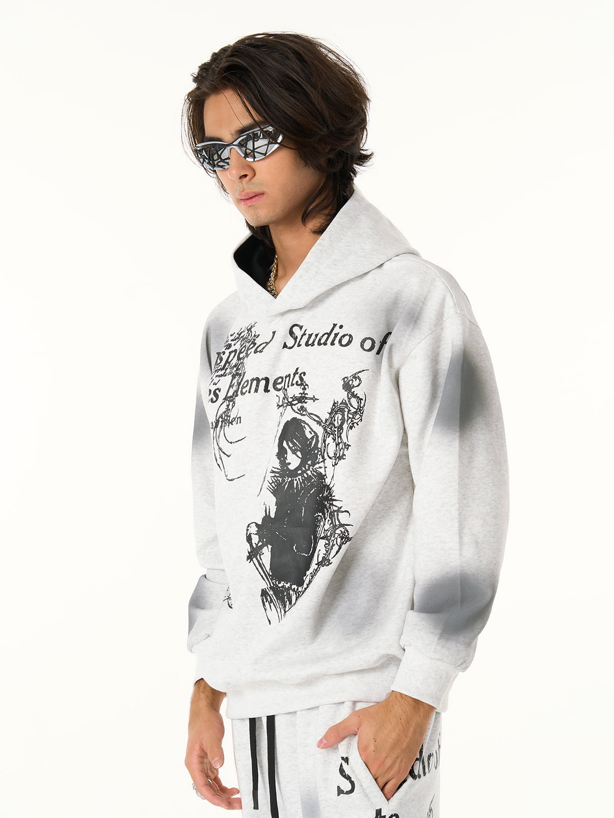 Supermade × Mortemartt Graphic Hooded Jacket - Seldom Seen Styles