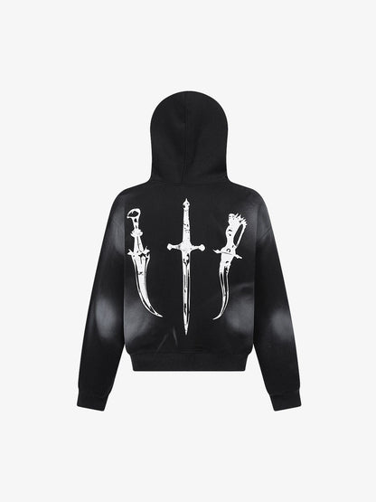 Supermade × Mortemartt Grafik-Kapuzenjacke