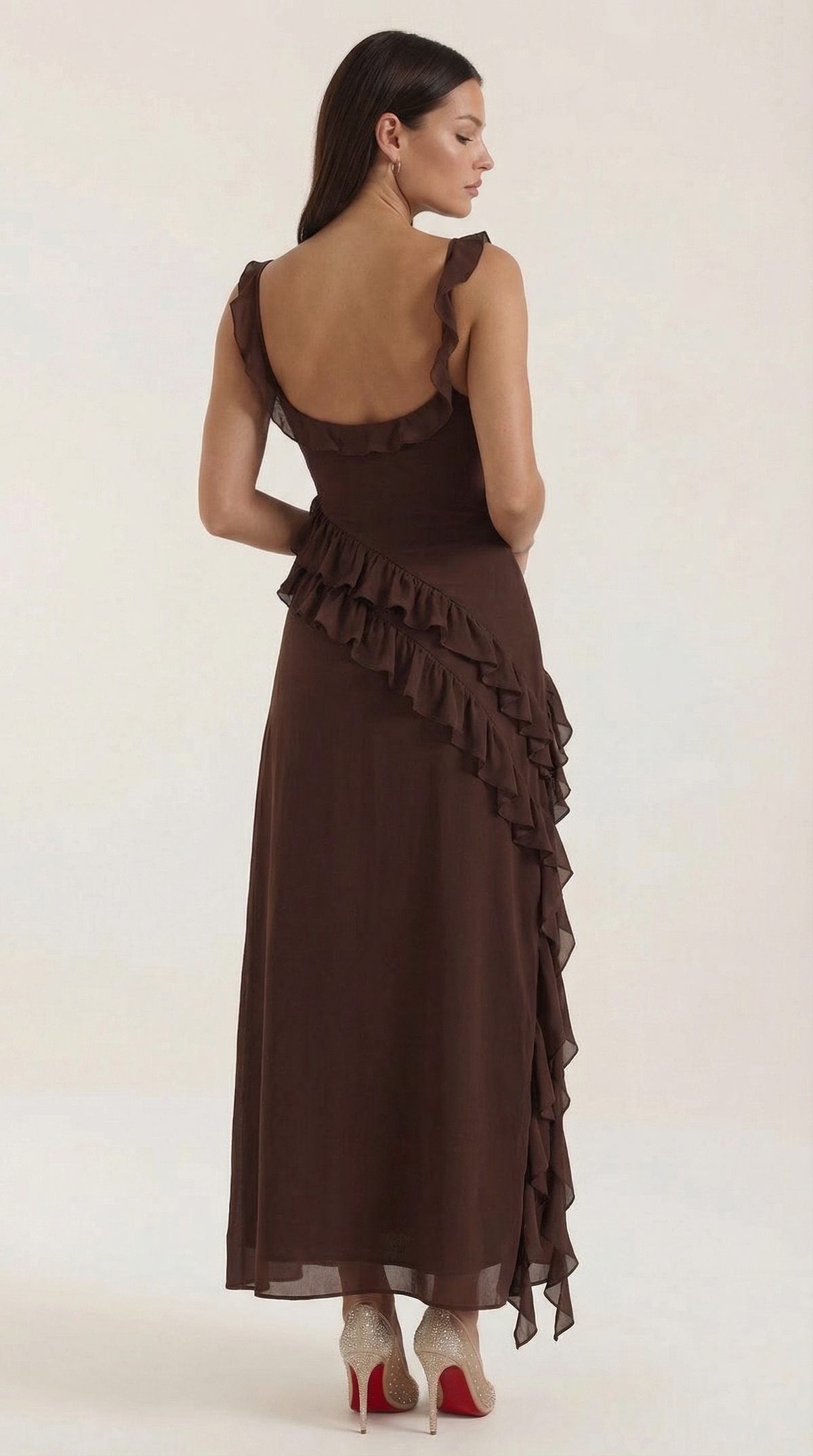 Susan Ruffled Maxi Dress - Seldom Seen Styles