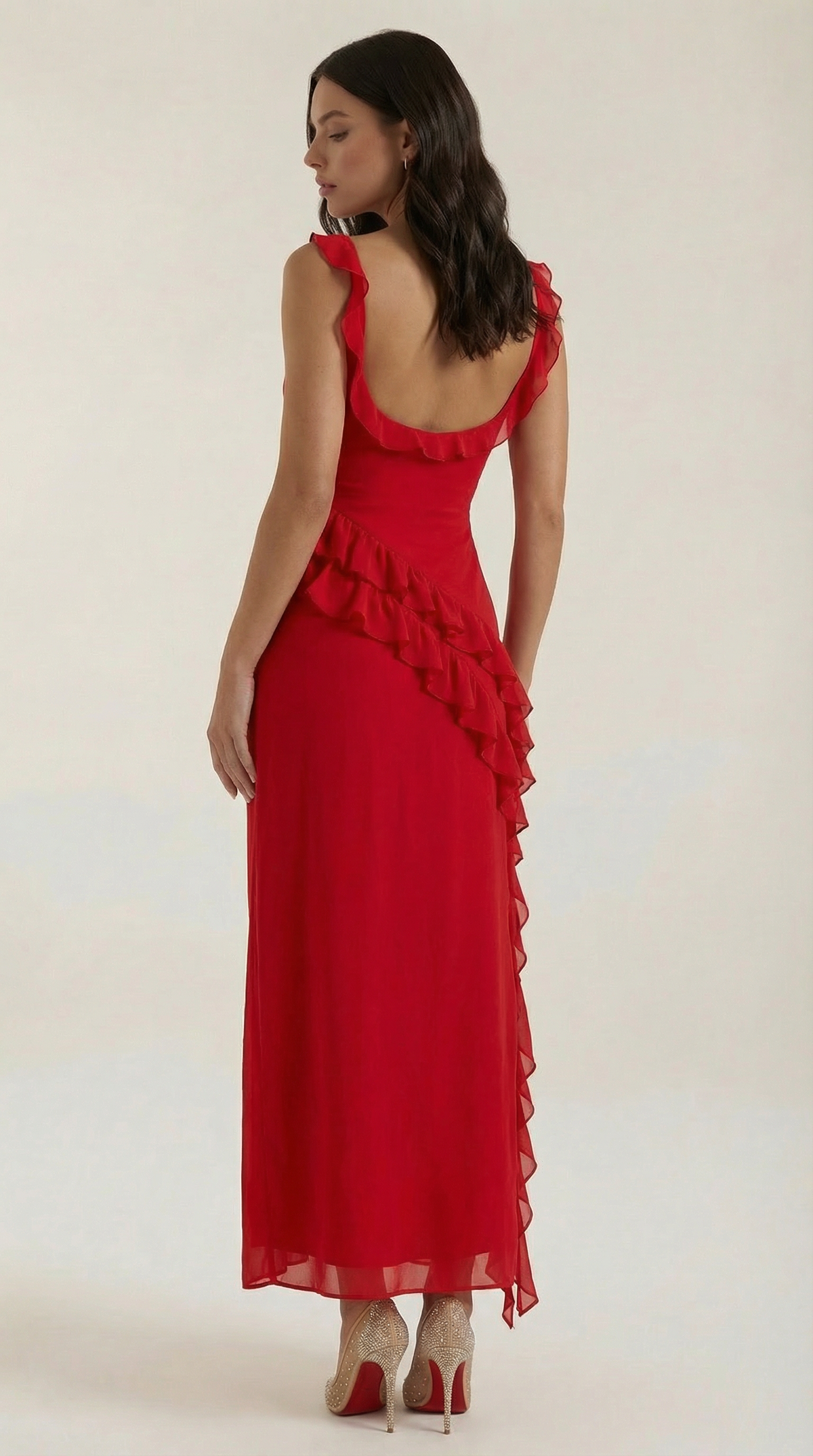Susan Ruffled Maxi Dress - Seldom Seen Styles