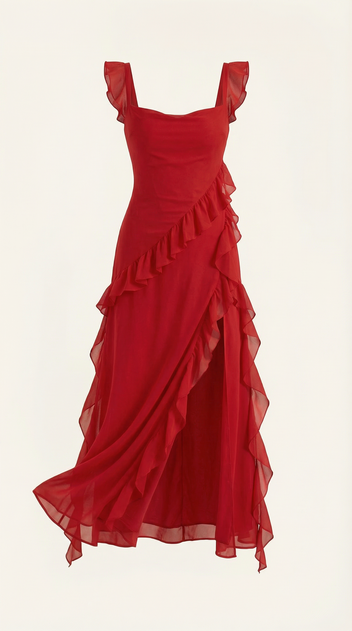 Susan Ruffled Maxi Dress - Seldom Seen Styles