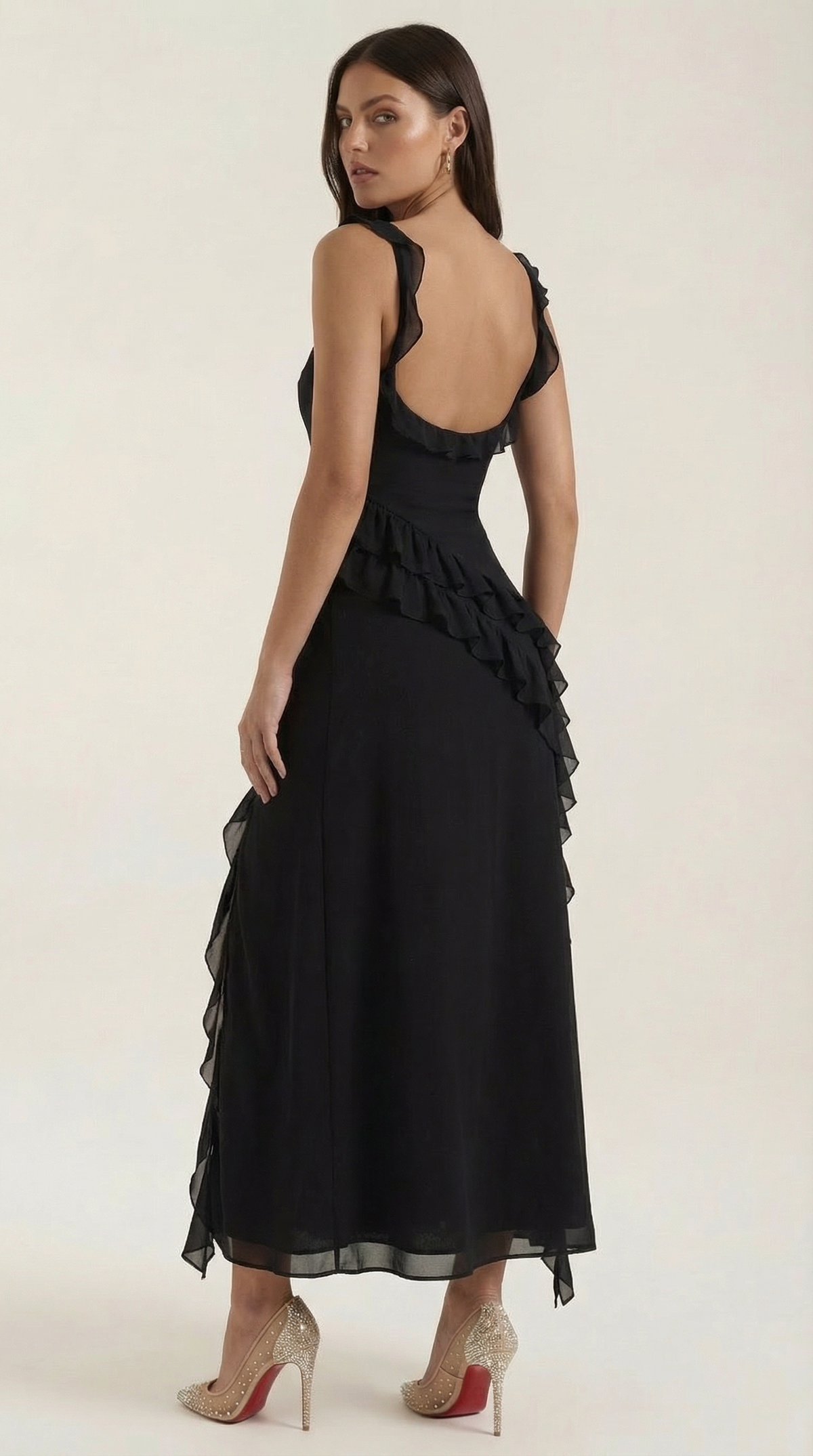 Susan Ruffled Maxi Dress - Seldom Seen Styles