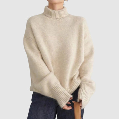 Pulls pour Femmes Manches Longues Tricotés Automne Hiver Chunky Doux Chaud Tendance Basique