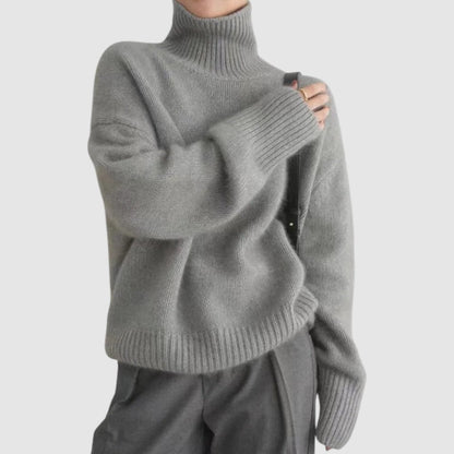 Pulls pour Femmes Manches Longues Tricotés Automne Hiver Chunky Doux Chaud Tendance Basique