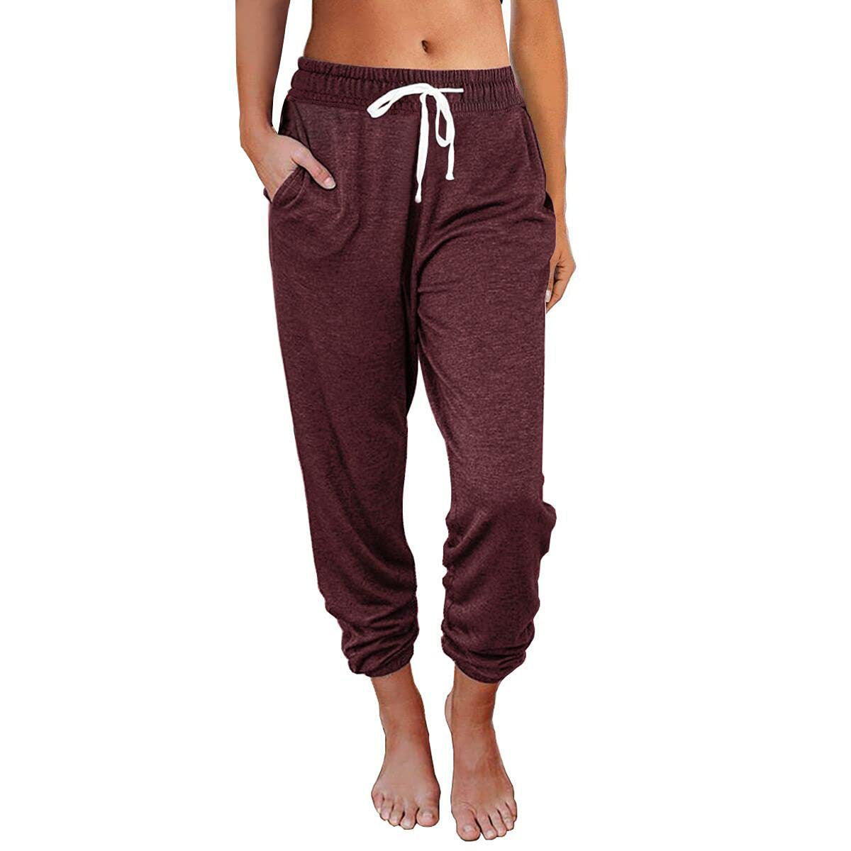 Sweatpants Women with Pockets Lounge Pajama Travel Pants Work Joggers Fall Clothes Winter Teachers Outfits 2025 - Seldom Seen Styles
