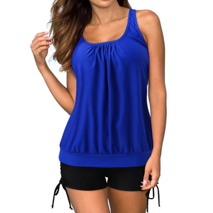 Swimsuit with Underwire Bra Support Tankini Swimsuits For Women 2 Piece Bathing Suits Tops With Boyshorts Loose Fit Swimwear - Seldom Seen Styles