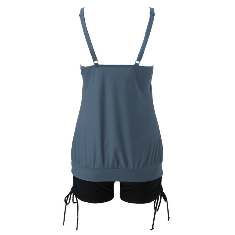 Swimsuit with Underwire Bra Support Tankini Swimsuits For Women 2 Piece Bathing Suits Tops With Boyshorts Loose Fit Swimwear - Seldom Seen Styles