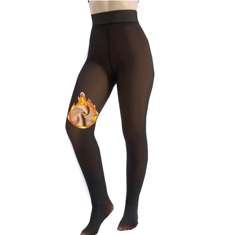 THE ORIGINAL! Magic Fleece Lined Leggings High Waist Tummy Control Super Soft Winter Comfort Tights in Plus Size & Brown Fur for Casual Wear & Outdoor Activities - Seldom Seen Styles