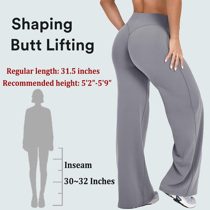 TRYTO SoftMotion Pantalons à Jambes Droites Vêtements de Sport Fitness Tenue de Sport Pantalons Décontractés