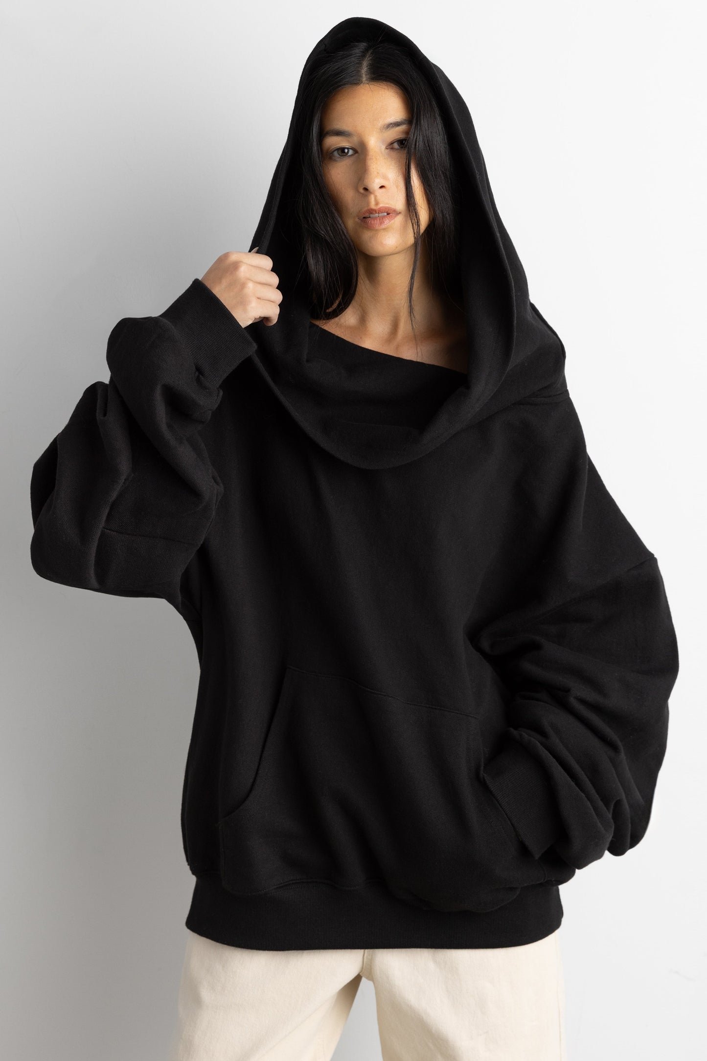 SLOUCHY OVERSIZED HOODIE - Seldom Seen Styles