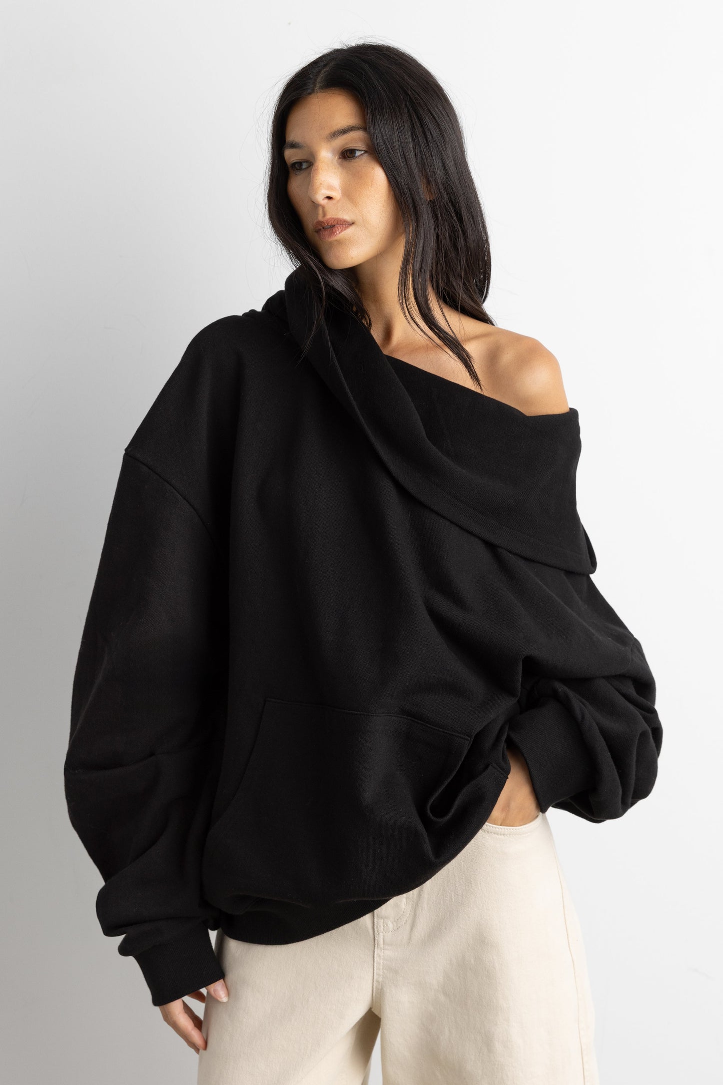 SLOUCHY OVERSIZED HOODIE - Seldom Seen Styles
