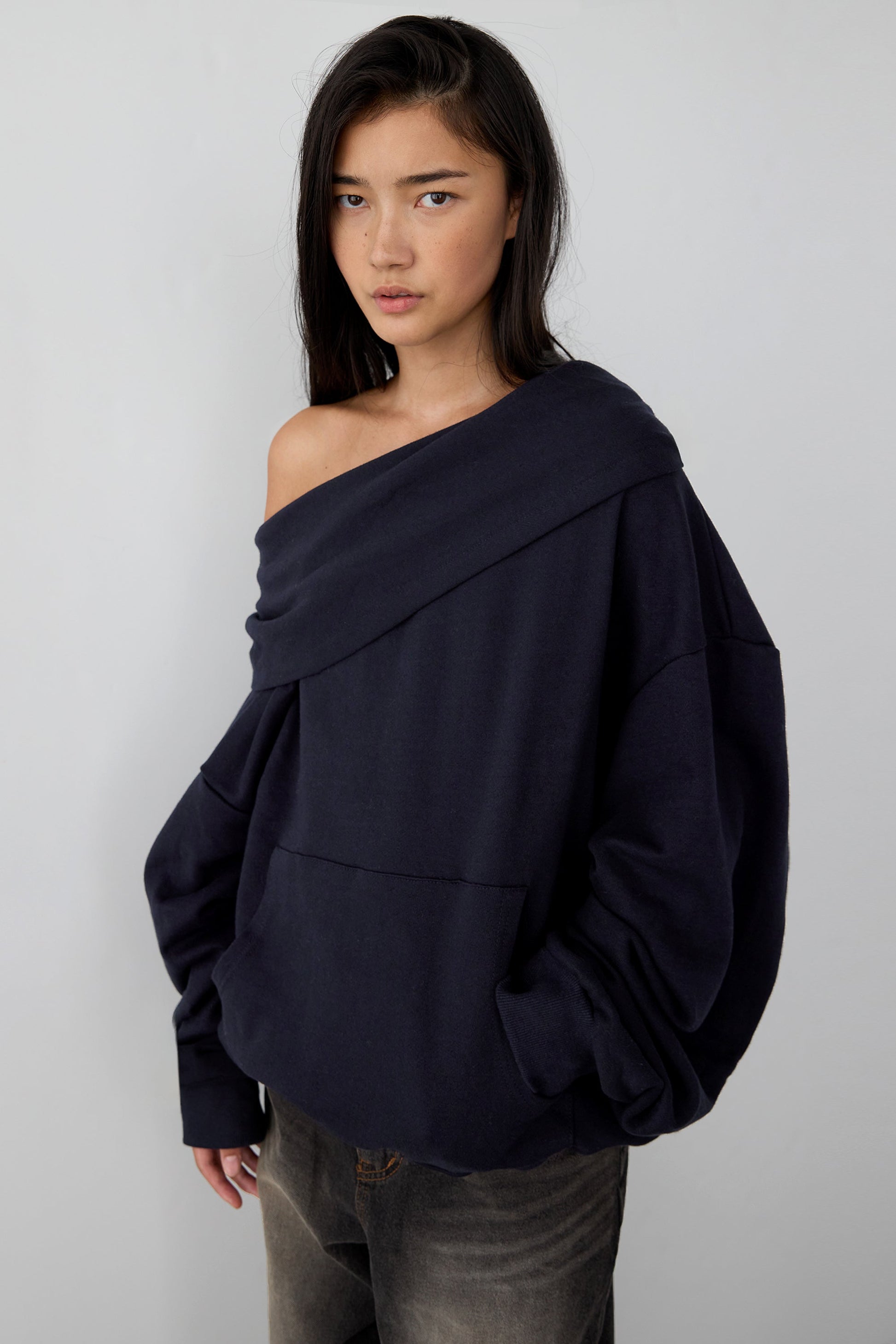 SLOUCHY OVERSIZED HOODIE - Seldom Seen Styles