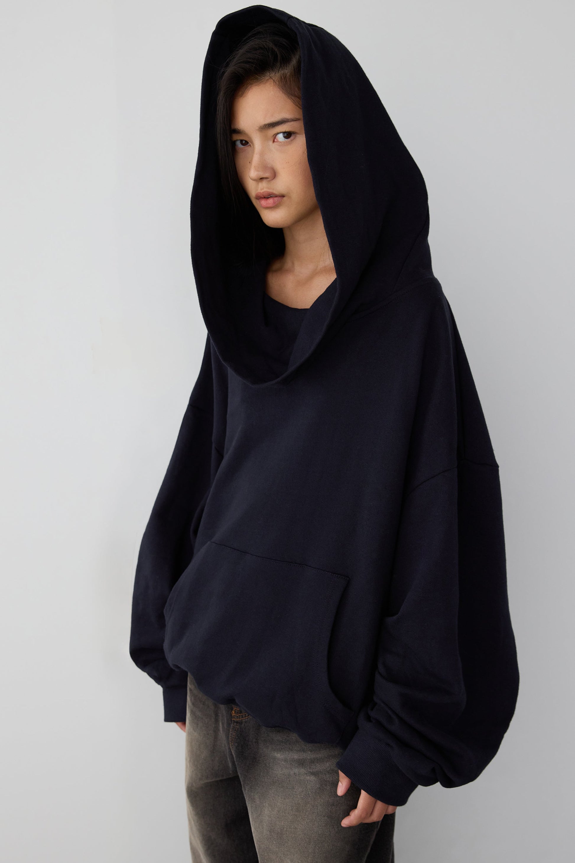 SLOUCHY OVERSIZED HOODIE - Seldom Seen Styles