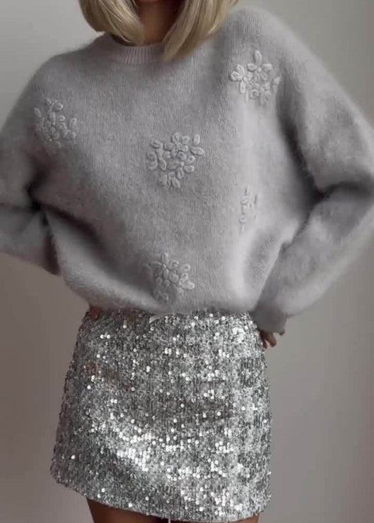 Textured Knit Sweater - Seldom Seen Styles