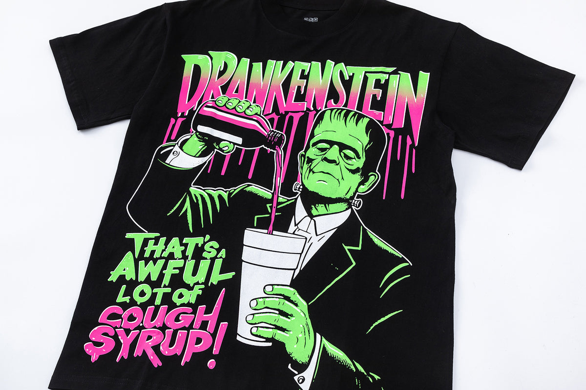 That's A Awful Lot Of Cough Syrup Drankenstein Tee Black - Seldom Seen Styles