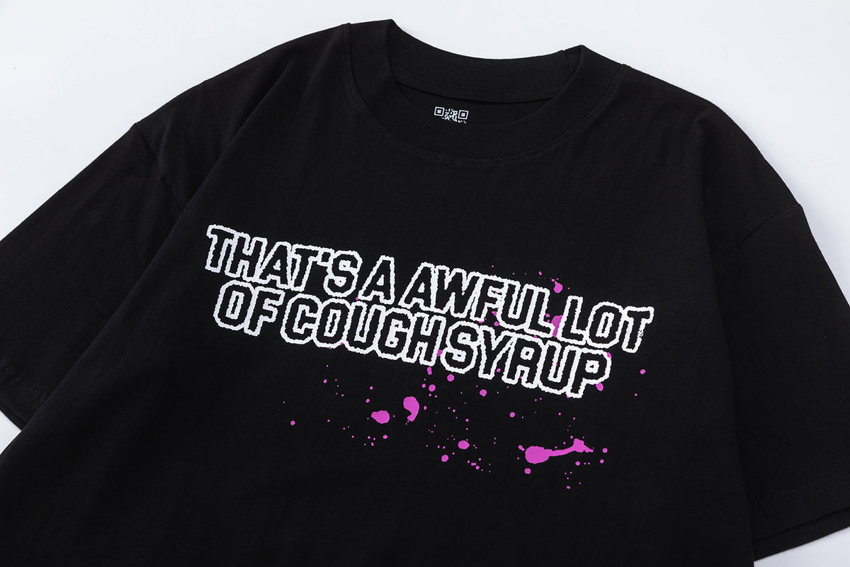That's A Awful Lot Of Cough Syrup “Man Down” Tee - Black - Seldom Seen Styles