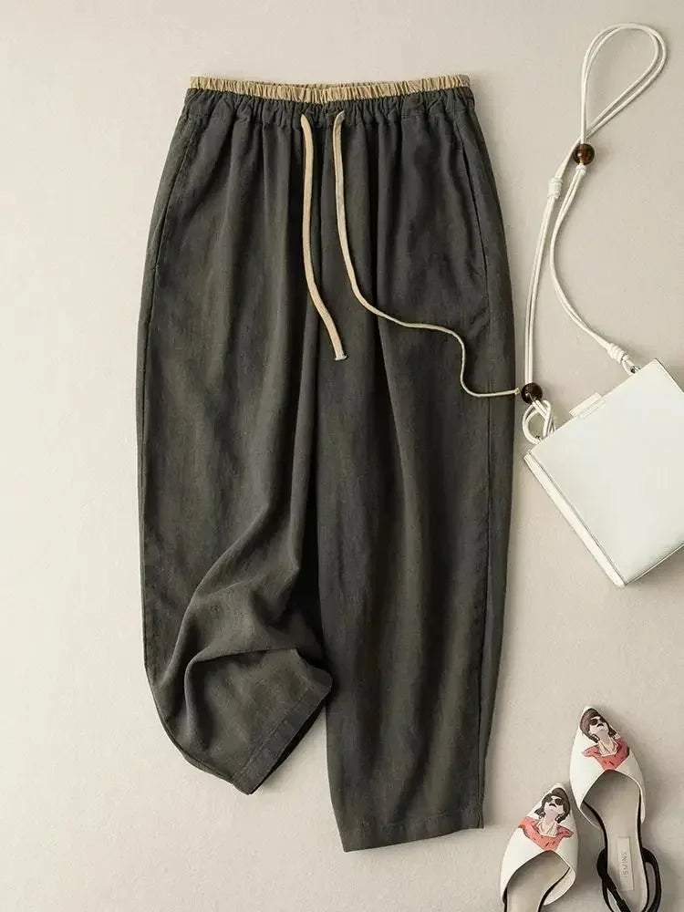 The Chambray Linen Tapered Pant - Seldom Seen Styles