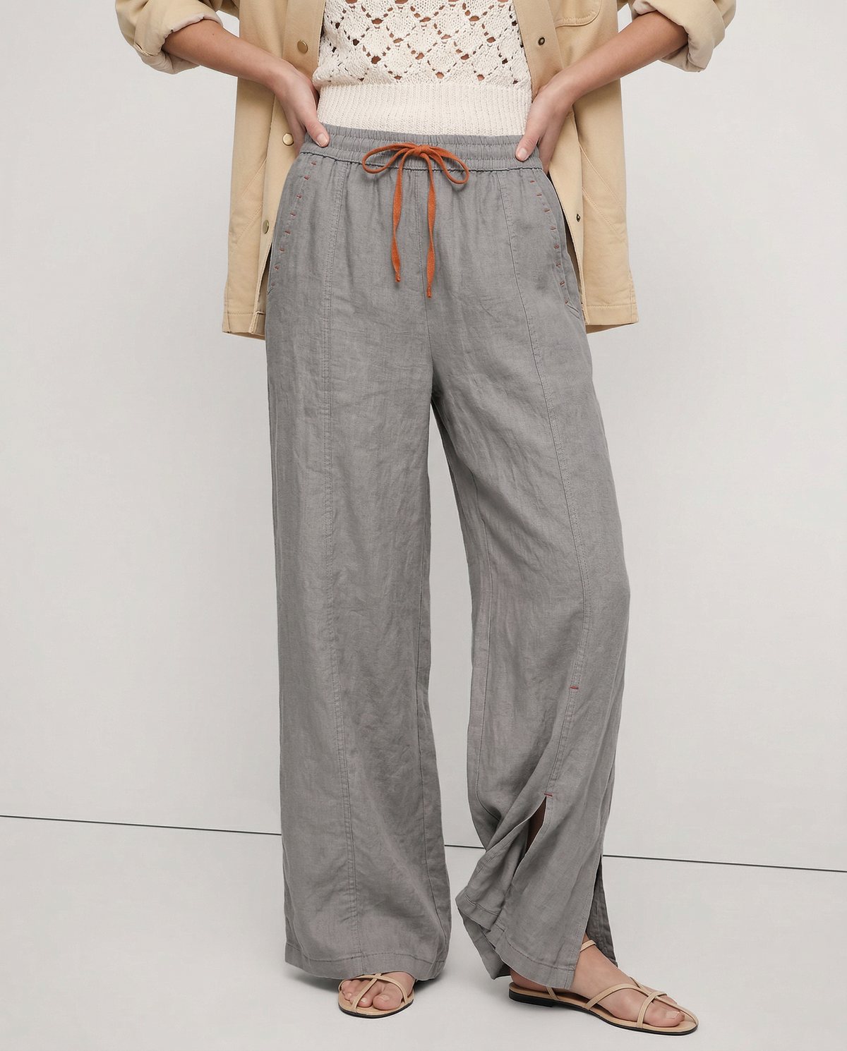 The Drawstring Wide Leg Pant - Seldom Seen Styles