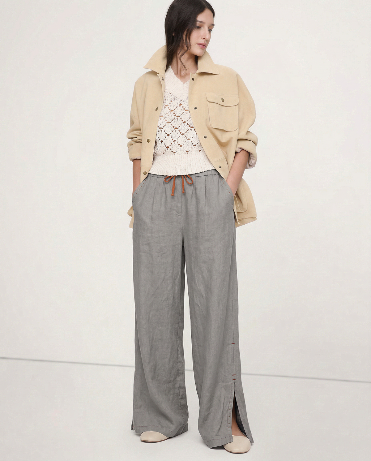 The Drawstring Wide Leg Pant - Seldom Seen Styles