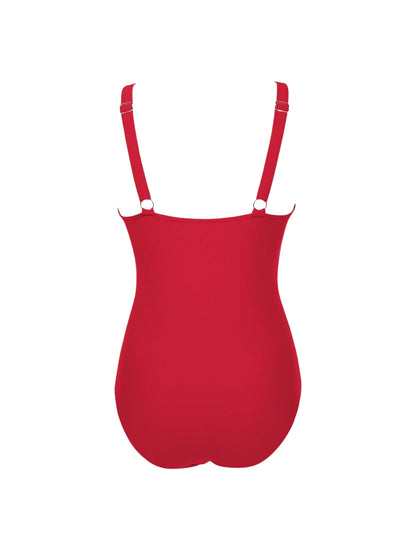 Le maillot de bain sculptant en V en maille