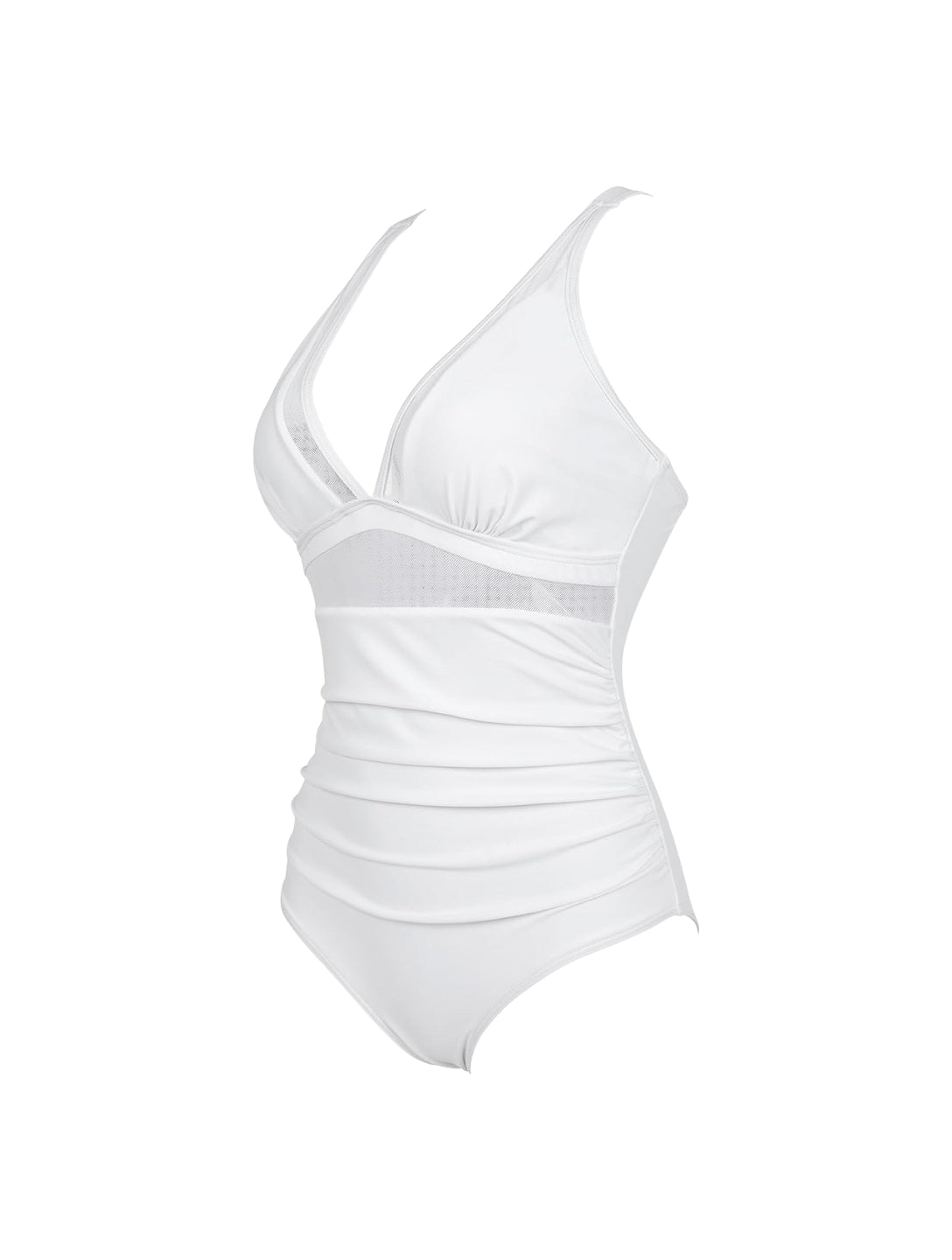 The Sculpting V-Neck Mesh Suit - Seldom Seen Styles