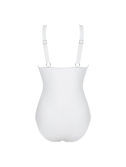 Le maillot de bain sculptant en V en maille