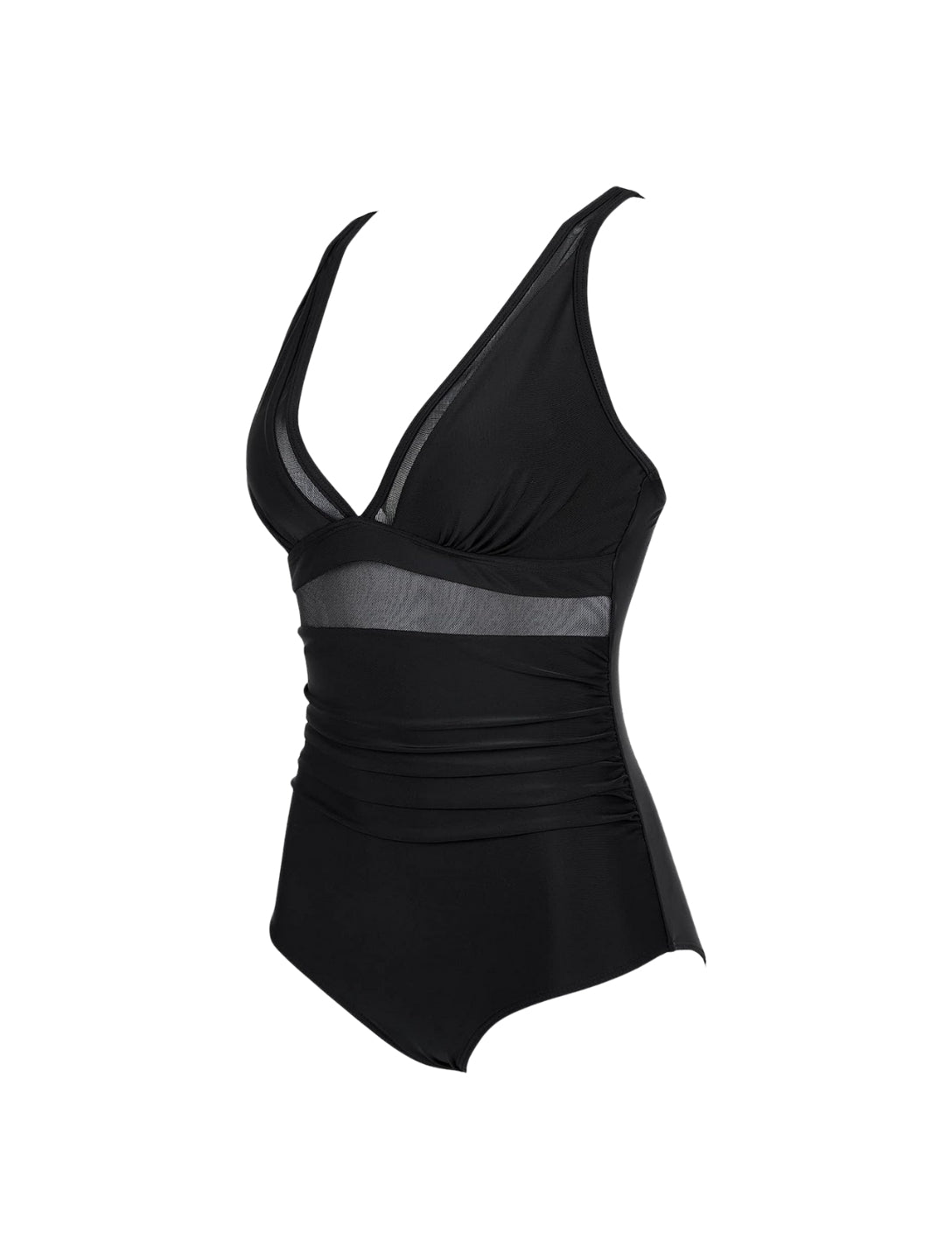 The Sculpting V-Neck Mesh Suit - Seldom Seen Styles