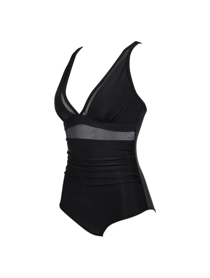Le maillot de bain sculptant en V en maille