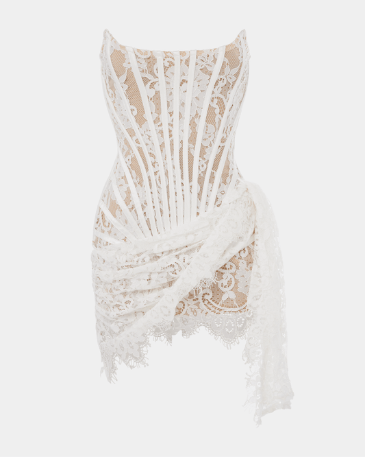 The lace corset mini dress - Seldom Seen Styles