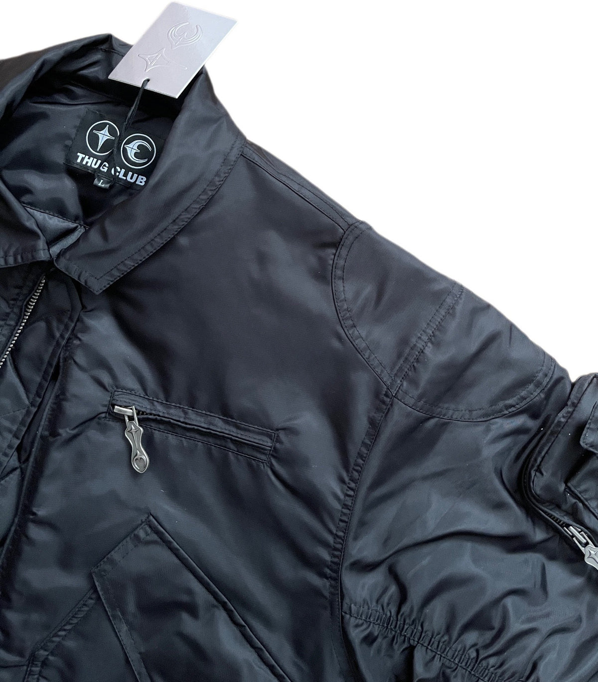 Thug Club X Alpha Industries CWU 45/P Flight Jacket (Rivet Version) - Black - Seldom Seen Styles