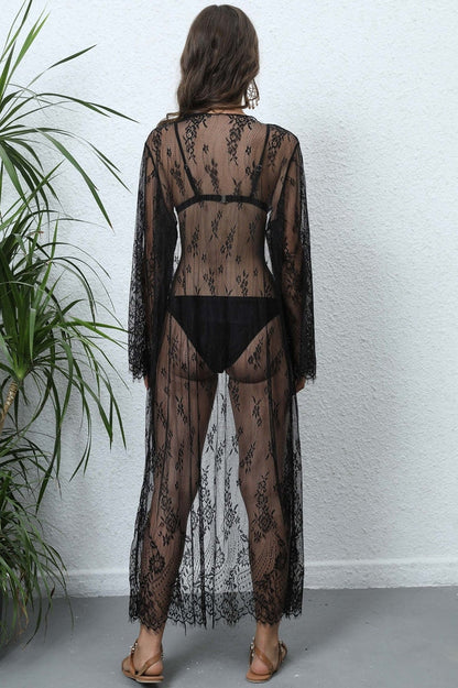 Cardigan voile noué