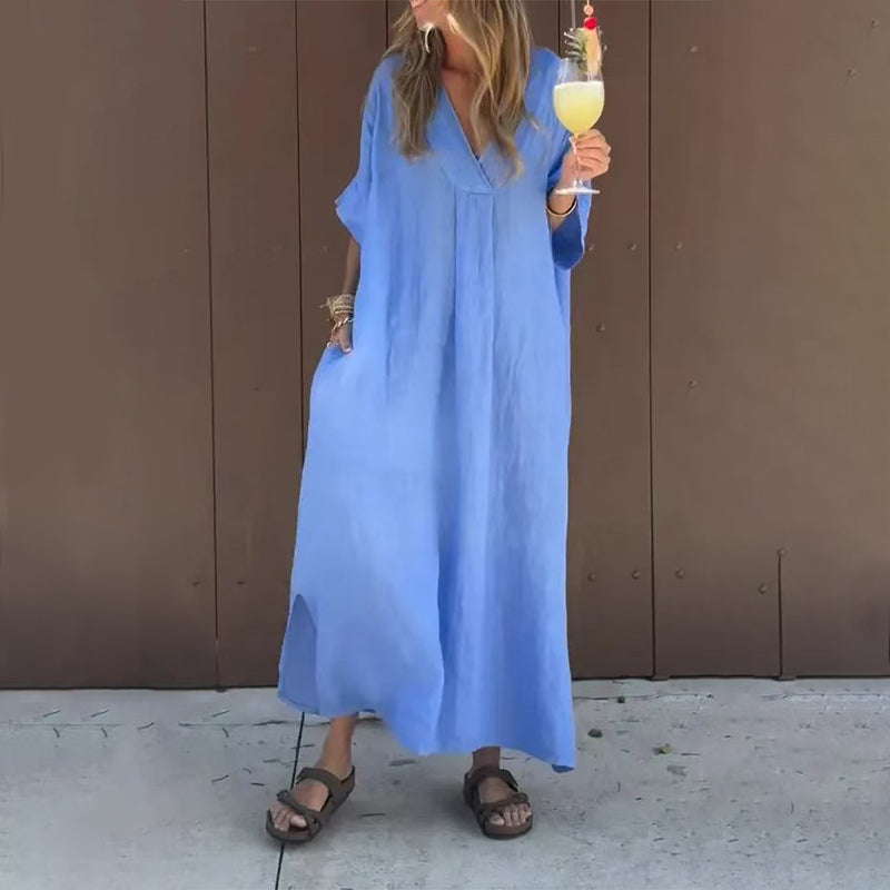 ⏳Time-limited Special⏰Casual Flowy V-neck Dress For Women - Seldom Seen Styles